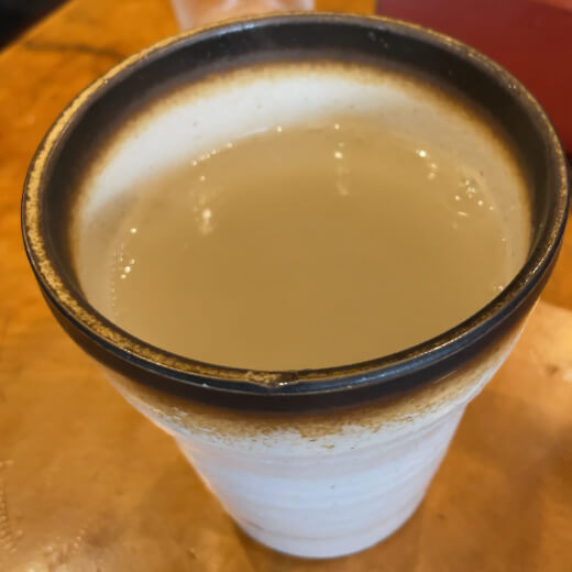 角清　蕎麦湯割り